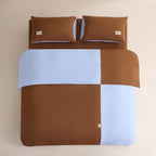 Beige Peecatboo pet-hair-resistant four-piece bedding set