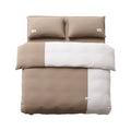 Brown Peecatboo pet-hair-resistant four-piece bedding set