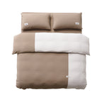 Peecatboo pet-hair-resistant bedding set in a shared bedroom