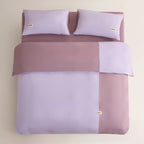 Purple Peecatboo pet-hair-resistant four-piece bedding set